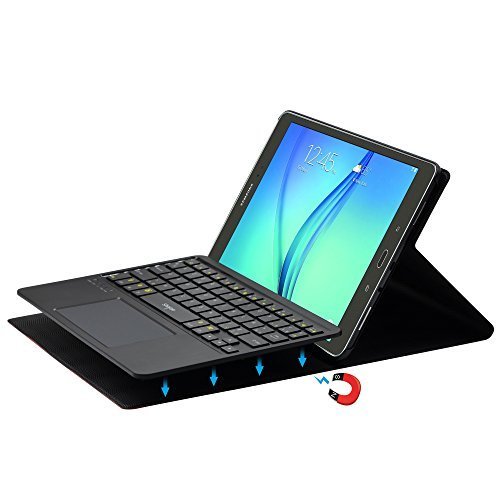 détail LEICKE Sharon | Étui de protection avec clavier enlevable AZERTY pour Samsung Galaxy Tab A 9,7' avec Multitouch et Touchpad intégrés
