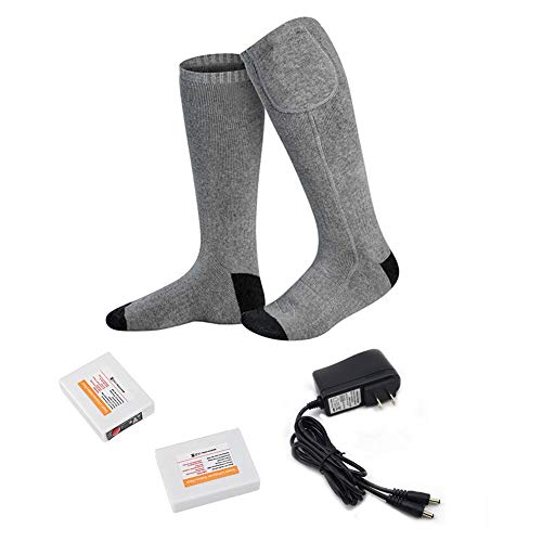 Preisvergleich Produktbild PEALO Elektrische Batterie Beheizte Socken Kit Kaltes Wetter Thermische Socken Batteriebetriebene Heat Sox Sport Outdoor Camping Wandern Winter Warme Socken für chronisch kalte Füße