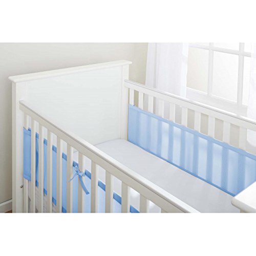 BreathableBaby Two Sided Liner Cot Mesh (Blue Mist)