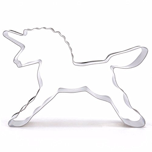 Edelstahl Einhorn-Form Unicorn Cutter DIY Cookies Fondant Form Plätzchen Keksform Ausstechformen Deko Kuchen Fondant Schneider Werkzeug
