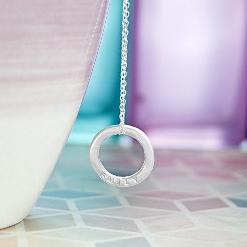 Sterling Silver Mini Karma Ring Necklace