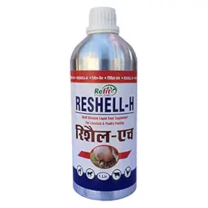 REFIT ANIMAL CARE Veterinary Vitamin H for Cow, Cattle, Poultry & Livestock Animals, 1 LTR, Reshell-H, 1 Piece