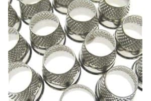 AASh Fingerhüte für Schneiderei, 5 offene Fingerhüte, Nähgriff, Metall-Fingerschutz für Größen 3 4 5 6 7