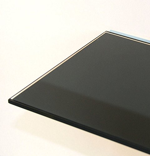 Glasboden 10 mm stark, 13 Größen, Glas schwarz 60x30 cm / 1 Glasscheibe