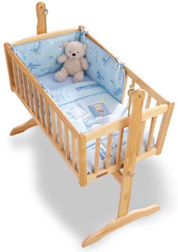 Clair de Lune Ahoy Rocking Crib Bedding includes Quilt and Bumper