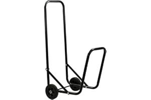 TERRE JARDIN Chariot Porte-bûches extérieur