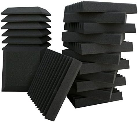 Ultimate Acoustics UA-KIT-SB2 12 x 12 x 2-Inch Bevel and Wedge Style Professional Studio Foam (Pack of 24)