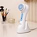KINGDOMCARES Ultrasonic Facial Cleansing Brush Sonic Cleansing System Electric Face Skin Cleanser Exfoliator Appliance Makeup Blackhead Remover Microdermabrasion Rechargeable Waterproof face Brush Massager with 3 Speeds 2 Brush Heads Blue