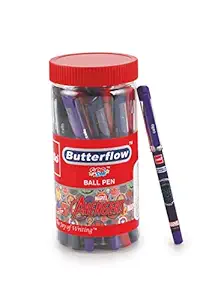 Cello Butterflow Avenger Ball Pen (25 Pens Jar - Blue) | Ball pens with Avenger Superhero designs | Smooth Writing