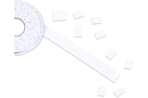 Craftelier - Nastro adesivo in schiuma double face | progettato per progetti di scrapbooking e artigianato | include 288 pz. | Dimensioni: 1,9 x 1,3 cm e 2 mm di spessore, colore bianco