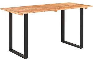 vidaXL Tavolo da Pranzo Tavola da Cucina Tavolino per Sala da Pranzo Tavolinetto Mobili per la Casa 140x70x76 cm Legno Massello di Acacia