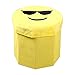 Price comparison product image AchidistviQ Emoji Kid Baby Toy Storage Chest Foldable Organizer Box Ottoman Toddler Seat -2#