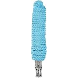 USG Führstrick, silberfarbene Beschläge, hellblau,