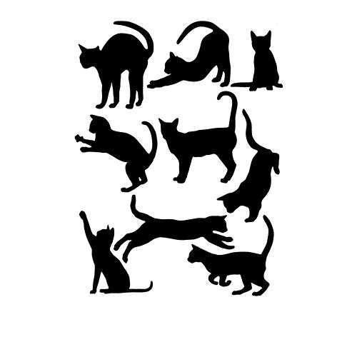 Vektenxi Katzen Wandaufkleber Kunst Aufkleber Wandbild Tapete Dekor Home Room DIY Dekoration Hohe Qualität