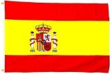 España Bandera/250 x 150 cm, tamaño grande, impermeable)