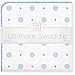 SwaddleDesigns Ultimate Swaddle Blanket, Premium Cotton Flannel, Big Dot Little Dot, Blue