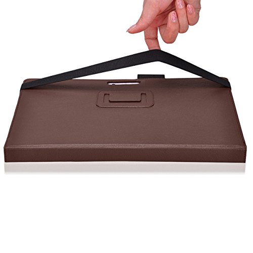 Microsoft Surface Pro 4 Cover Tasche mit praktischer Stand Funktion Case aus robustem Kunstleder und zusätzlicher Displayschutz Folie kombiniert Schutz und Design für Ihr Microsoft Surface Pro 4 Hülle Case in Braun von UC Express® - 8