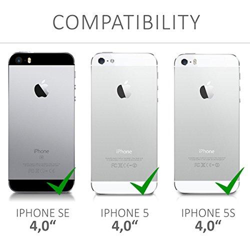 kwmobile Funda para Apple iPhone SE   5   5S - Carcasa Protectora de  Silicona  y dise  o con Gato - Cover  Trasero  de m  vil
