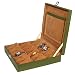 Leather World Classic Green Watch Box Case for 18 Watches (Guaranteed High Quality PU Leather) RS.1849.00
