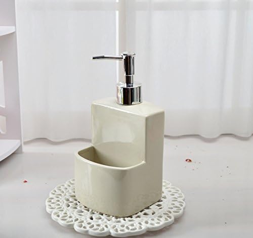 Stylish Lotion Or Soap Dispensers|Bathroom Accessories| Ceramic Lotion On Both The Dishwashing Sub-Bottling Wash Bottle With Sponge The Bath ,500Ml Bottle