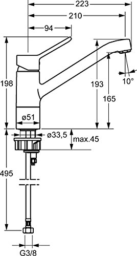 Hansa Spültisch Armatur primo, 49482203 - 2