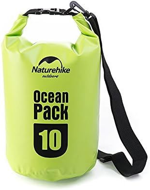 Best Waterproof Ocean Pack Dry Bag By Yesay: Safe Camera, Phone, Stuff, Clothes Protector-Roll-Top Compression Backpack-Adjustable Strap-Reusable Storage Pack For Water Sports, Boating, Camping fishing, snowboarding or rafting fans(limerick green 10l)