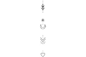 Tatouage Inkster - Ornement | tatouages temporaires végétaliens et imperméables pour adultes - Couleur certifiée cosmétique de l'UE - Tatouage révolutionnaire de 2 semaines