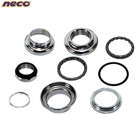 Neco Bike Head Set 1 Inch Handlebar Ball Bearing 27,0 mm Chrome Plated