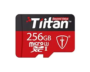 Tiitan Ultra 256 GB MicroSDXC/UHS Class-3/ Speed Up to 300 MB/s Memory Card with SD Card Adapter