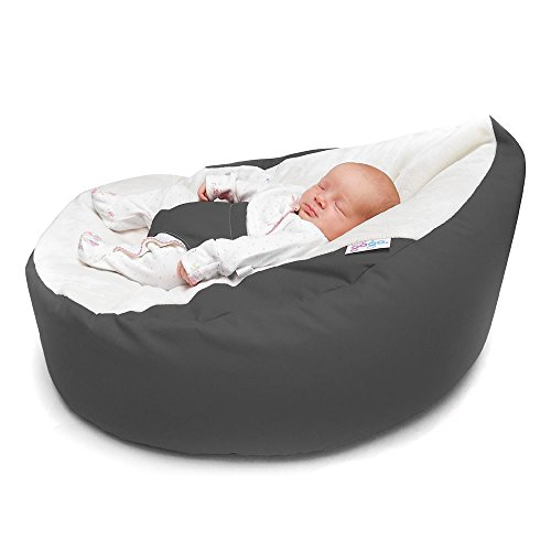 Rucomfy Luxury Cuddle Soft Gaga Baby Bean Bag (Grey)