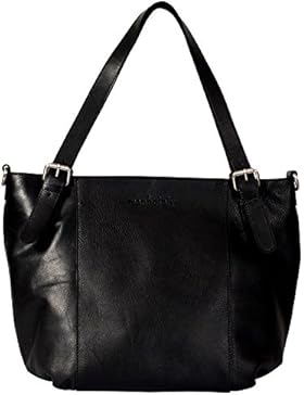 manbefair Fair Trade Öko-Leder Shopper Layla, Handtasche, Henkeltasche, Umhängetasche 40x30x18 cm (B x H x T)
