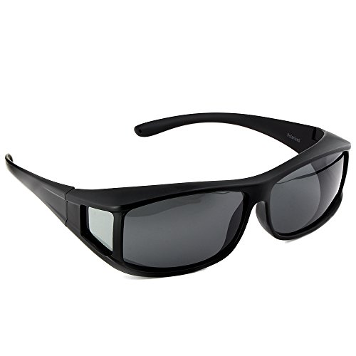 Gafas de sol superpuestas ACTIVE SOL para hombres | Gafas de sol superpuestas UV400 | polarizadas | Gafas polarizadas Fit-over para personas que llevan gafas