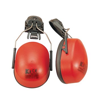 Viwanda oranger Forstschutzhelm mit Maschenvisier und Kapselgehörschützer - 4