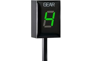 HEIGOAL Moto Indicador de marcha Para Suzuki Indicador de Engranaje ECU Plug LED Pantalla Impermeable (verde)