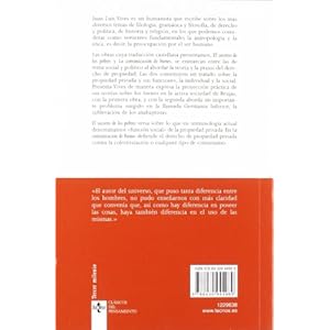 El socorro de los pobres; La comunicacion de bienes/ On Assistance to the Poor; The Communication of Goods