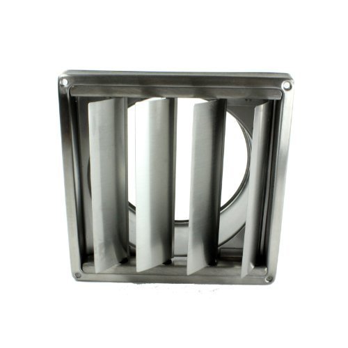 First4spares - Acero inoxidable, cuadrado extractores externos rejilla de salida de pared con tapas de gravedad