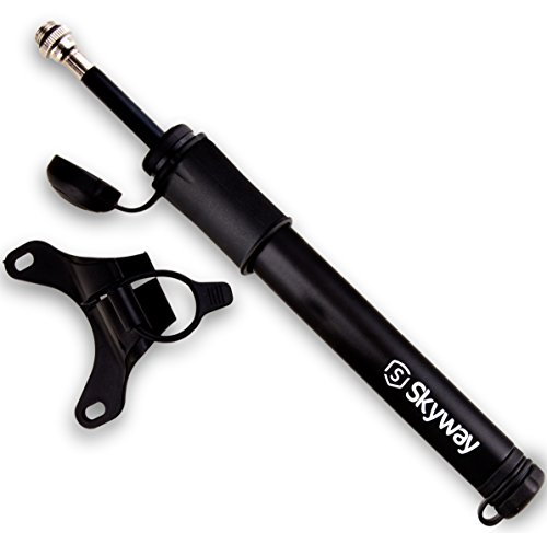 Hochdruck Mini Fahrradpumpe | Französisches und Schradar Ventil | Aus Aluminiumlegierung Mit elastischen Schlauch | Hochwirksame Mini Fahrrad Luftpumpe für alle ventile - 3