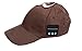 Price comparison product image Bluetooth 4.2 Wireless Baseball Cap Sun Hat Sports Outdoors Stereo Headphone Headset Earphone Call with Mic Adjustable Velcro Brown