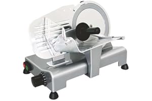 R.G.V. RGV Lusso 195 GL - Cortadora de fiambres, plata, diámetro 19.5 cm