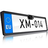 Bildsensor: Color CMD Sensor XOMAX XM-014 Rückfahrkamera mit Nummernschild/Kennzeichen Halterung I mit 4X LED Nachtsicht Funktion I Auflösung: 648 X 488 Pixel in Farbe I 12V I staubdicht/wasserdicht: IP67