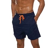 SPORTLICH | Mittlere Beinlänge. Die Badehose verfügt über einstellbare Tunnelzug innen.