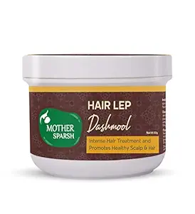 Mother Sparsh Dashmool Hair Lep Powder - Pre Shampoo Hair Mask | Made with Dashmool & Curry Leaves | Helps Control Hair Fall and Strengthen Roots - 100% Ayurvedic Hair Mask, 100g