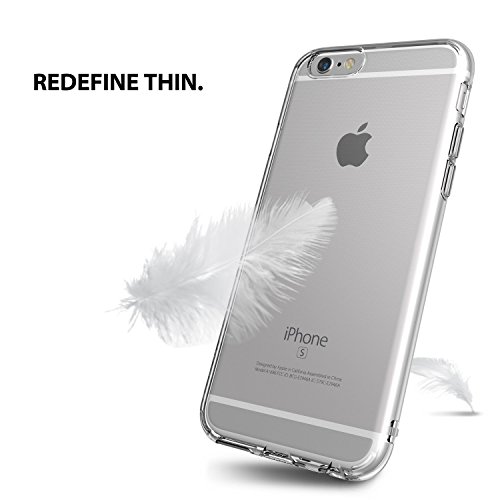 Funda iPhone 6S  Ringke  AIR  ingravidez como el aire  Smoke Black  extrema de peso ligero ultra-delgado transparente suave flexibles TPU resistente a ara  azos Protector Funda para Apple iPhone 6S   6