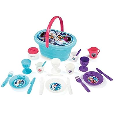Smoby - 310556 - la Reine des Neiges - Panier Pique -Nique - Dinette avec Panier - + 21 Accessoires Inclus