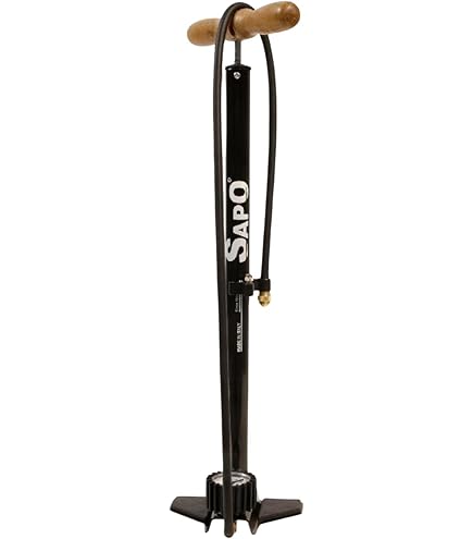 Pompa Per Gonfiaggio Bici Professionale - Fino A 100 PSI - Testa In Ottone - Manometro Preciso