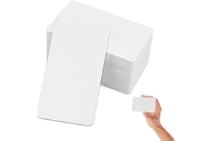 ELEGANCE-GO Bianca Kraft Paper,200 Pezzi Biglietti da Visita 9 x 5,4 cm,Carta di Messaggio,Flash Card,Carte da Gioco Biglietti da Visita Vuoti per Fai Da Te,Apprendimento,Memoria(Bianche)