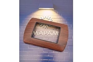 TOT ELECTRIC Placche Di Metallo compatibili con Bticino Living International da 3 4 7 posti vari colori per supporti Bticino LN4703 L4703 (3 posti, T12 - Legno Noce)