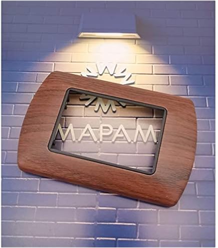 Placca Metallica Satinata Per Supporti Living Light - 4 Posti, Colore Rame Spazzolato - Compatibile Con Serie International - Foto 9