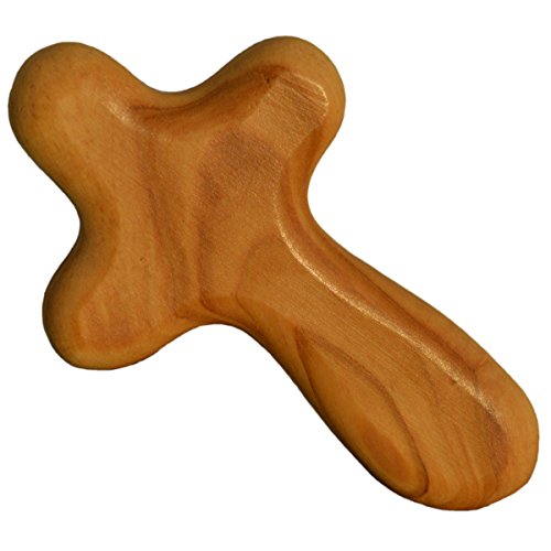 Holzkreuz – Handschmeichler Olivenholz Kreuz aus Bethlehem 5cm - 3
