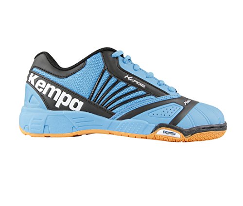 Kempa Hurricane Jr. Black & Sky, Chaussures de Handball Mixte Enfant